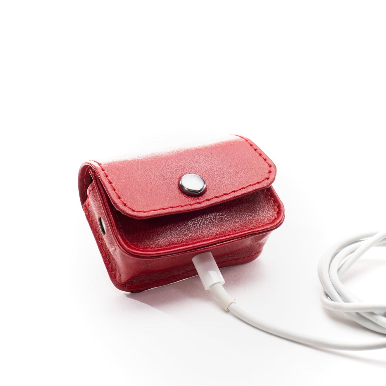 Earbud Pro Case - Ruby Red - Gunmetal Toned Hardware
