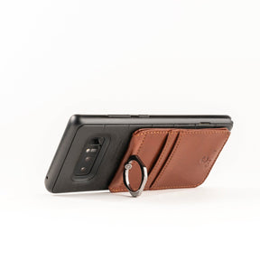 Phone Lanyard Wallet - Tan - Gunmetal Toned Hardware