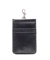 Card Case Wallet - Onyx (black) - Gunmetal Toned Hardware